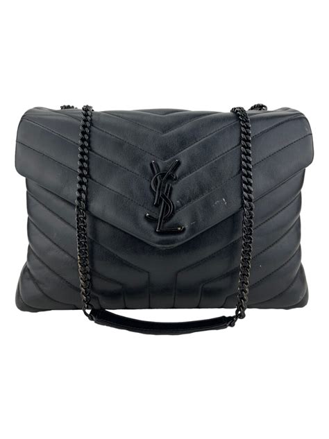 bolsa yves saint laurent negra